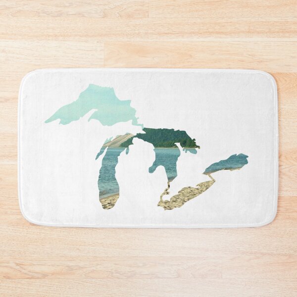 Item preview, Lake Michigan Beach Sleeping Bear Dunes - Michigan Great Lakes Outline designed and sold by TaoJones42.