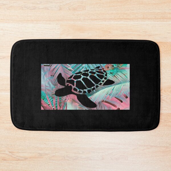 Item preview, Sea Turtle + Tropical Floral Sea Life designed and sold by Kaos Urbanwear.