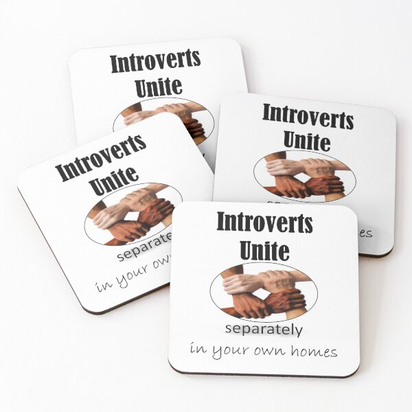 Item preview, Introverts unite separately quote chirt ! FUNNY T-CHIRTS designed and sold by Dahani-mo.