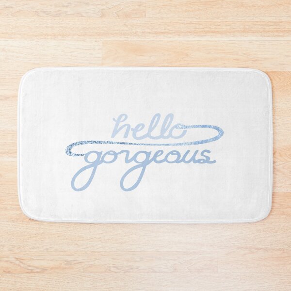 Item preview, Hello Gorgeous - Baby Blue designed and sold by stubiedoodles.