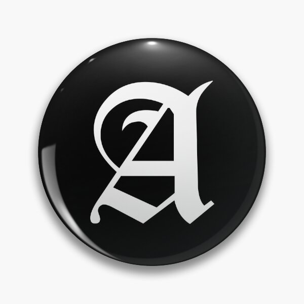 Item preview, A – Old English Initial White Letter A designed and sold by Typeglyphs.