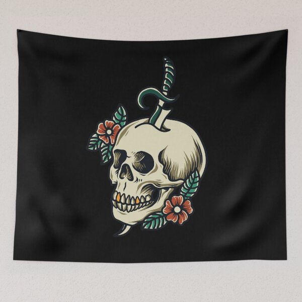 Item preview, Tattoo Skull designed and sold by SiddharthaMoon.