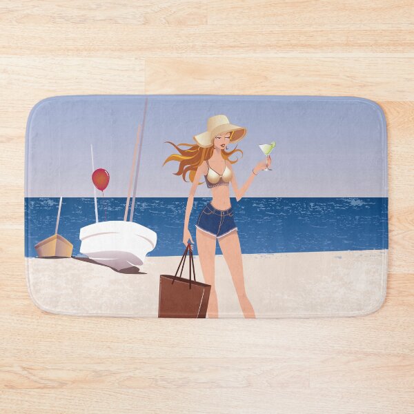 Item preview, Fashion drawings: Fashion model at the beach in Acapulco designed and sold by LEGADOVISUAL.