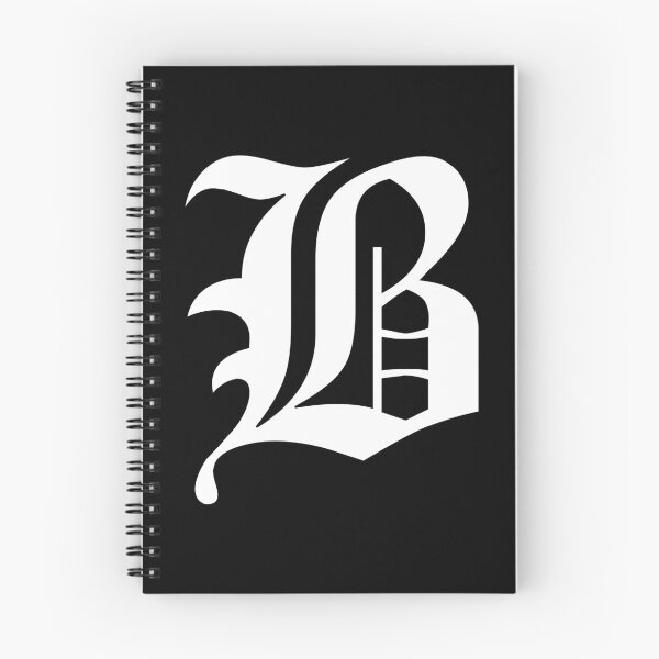 Item preview, B – Old English Initial White Letter B designed and sold by Typeglyphs.