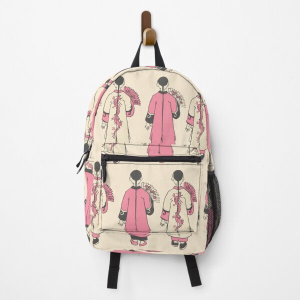 Item preview, Vintage Style Illustration Chinese Men Walking (PINK) designed and sold by LansingOLeary.