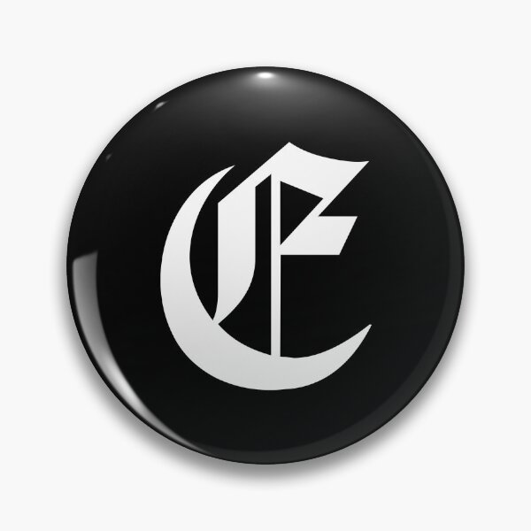 Item preview, E – Old English Initial White Letter E designed and sold by Typeglyphs.