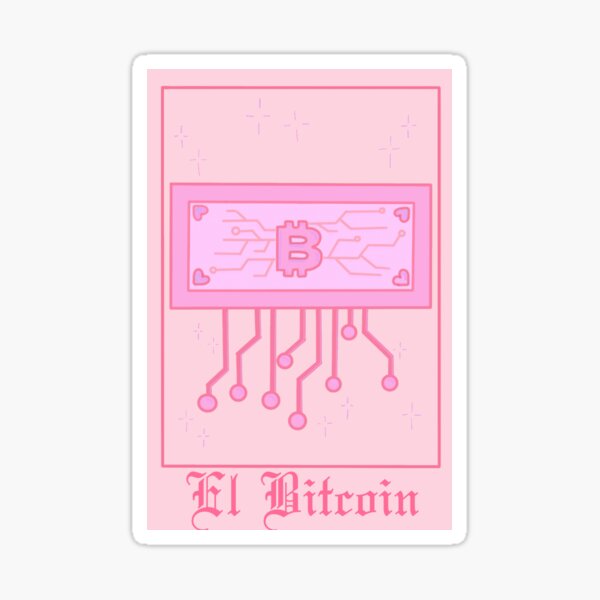 Kawaii Tarot Card El Bitcoin Sticker