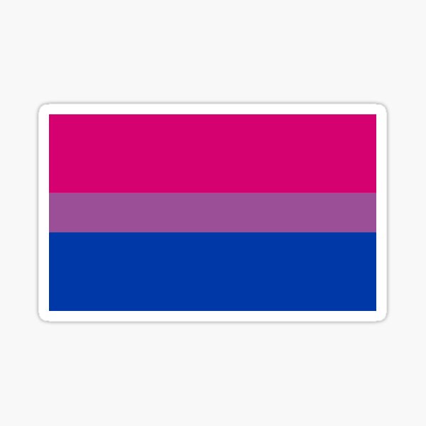 Bisexual Pride Flag by Michael Page created in 1998. Representation matters. Sticker