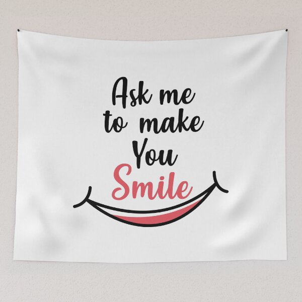 Item preview, Ask Me To Make You Smile Funny designed and sold by YAnna9.