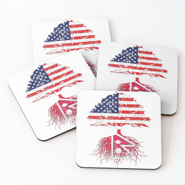 Item preview, Nepal Nepalese Roots,  Nepal USA Flags, Nepalese US Naturalization Ceremony Gift Men Women Family Friend designed and sold by maindeals.
