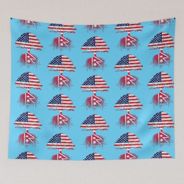 Item preview, Nepal Nepalese Roots,  Nepal USA Flags, Nepalese US Naturalization Ceremony Gift Men Women Family Friend designed and sold by maindeals.