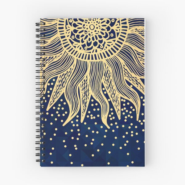 Item preview, Blue Gold Boho Sun Mandala Confetti designed and sold by Julie Erin Designs.