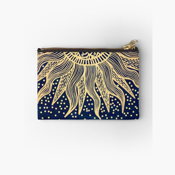 Item preview, Blue Gold Boho Sun Mandala Confetti designed and sold by Julie Erin Designs.