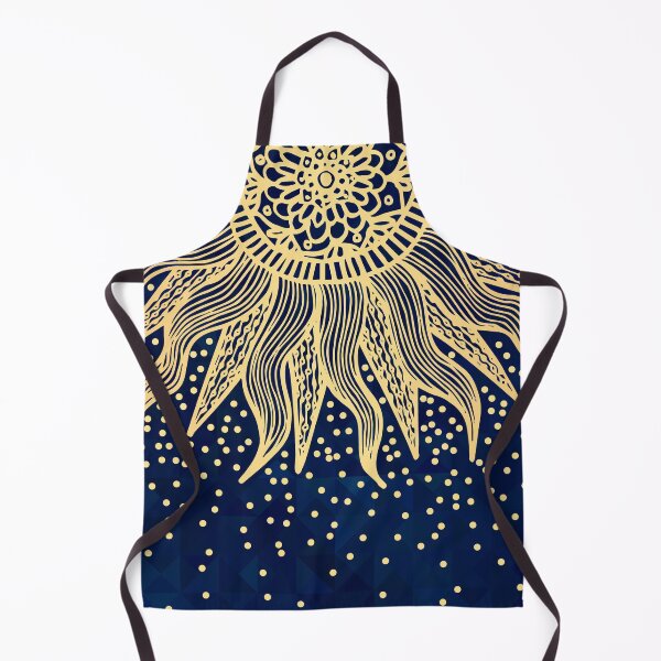 Item preview, Blue Gold Boho Sun Mandala Confetti designed and sold by Julie Erin Designs.