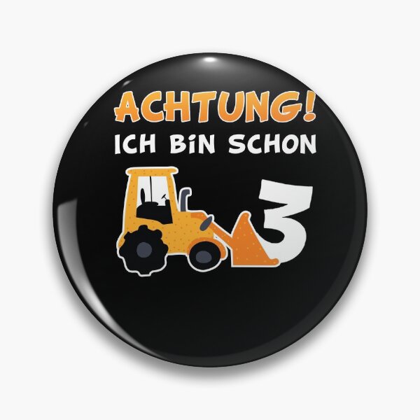 Item preview, Bagger Junge Kinder 3 Geburtstag 3 Jahre designed and sold by JonasDesign.