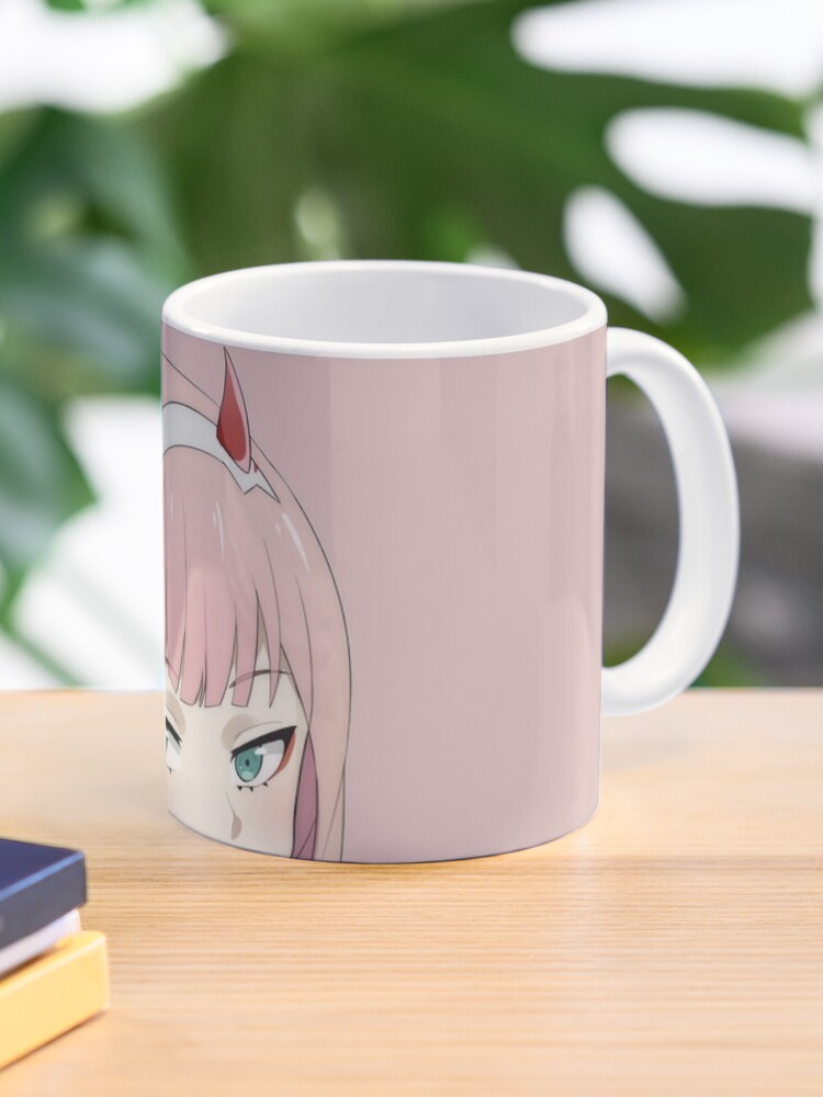 Zero Two DARLING IN THE FRANXX Anime Coffee & Tea Mug SUPPORT THE CUTE ARTIST! 