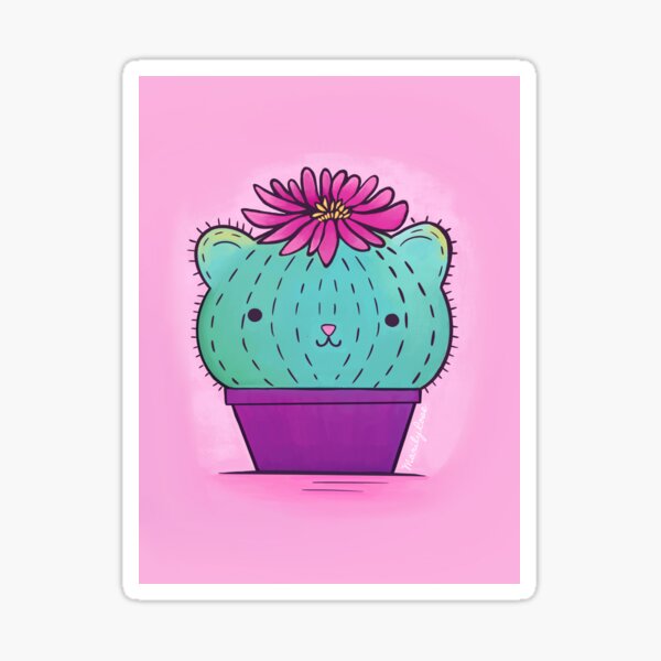 Cat Cacti Sticker
