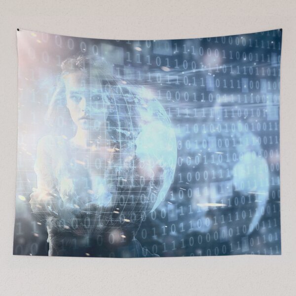 Item preview, Digital Woman Binary Code - 03 designed and sold by Mirage72.