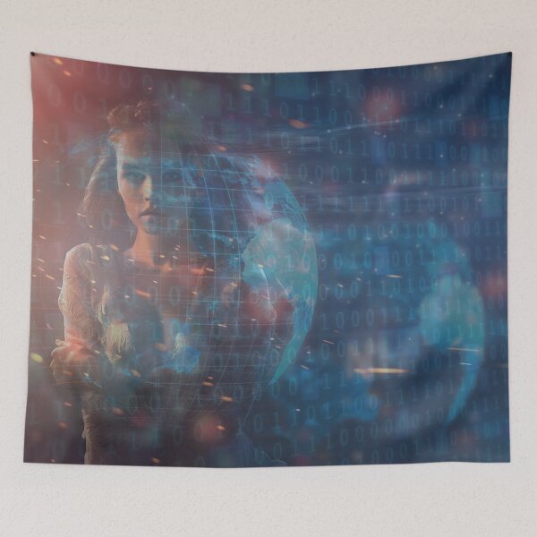 Item preview, Digital Woman Binary Code - 01 designed and sold by Mirage72.