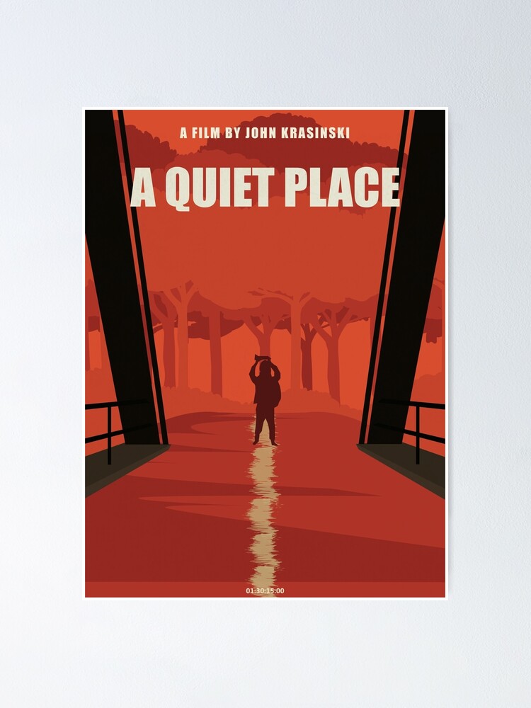 "A Quiet Place Movie Minimalist Art Directed by John Krasinski