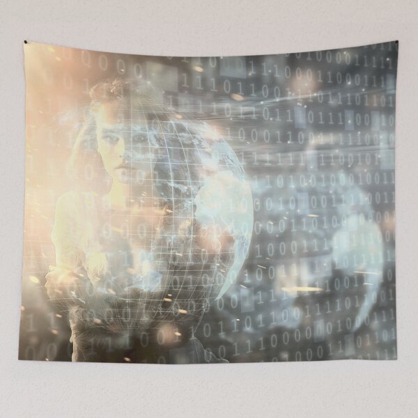 Item preview, Digital Woman Binary Code - 05 designed and sold by Mirage72.