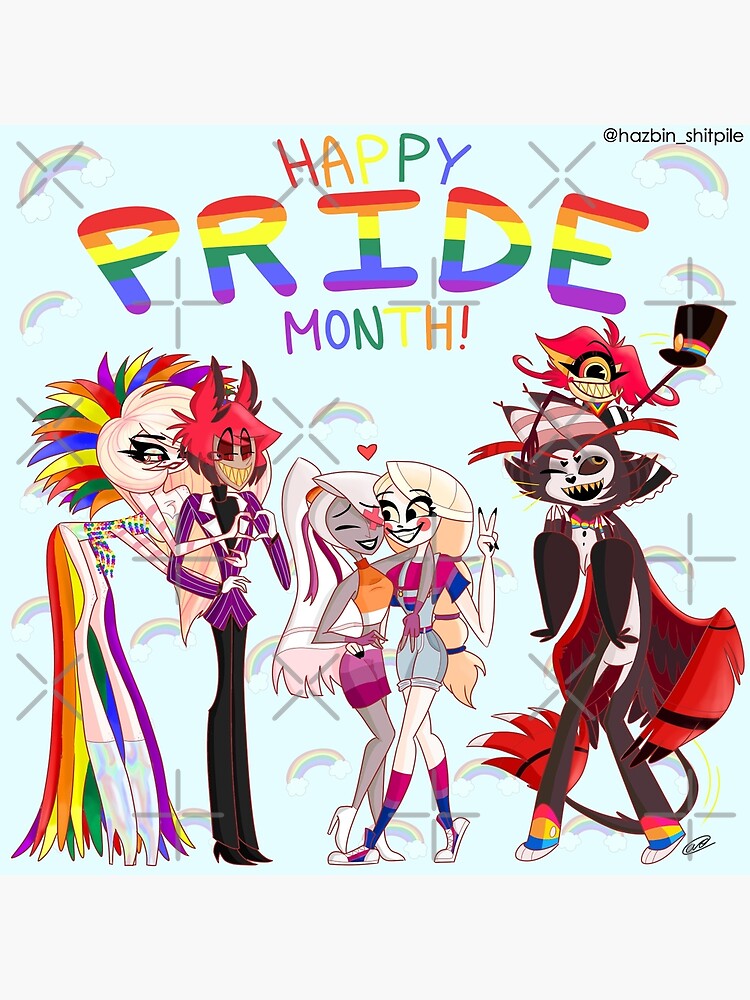 Pride Month Hazbin Hotel Poster For Sale By Atheena Redbubble 