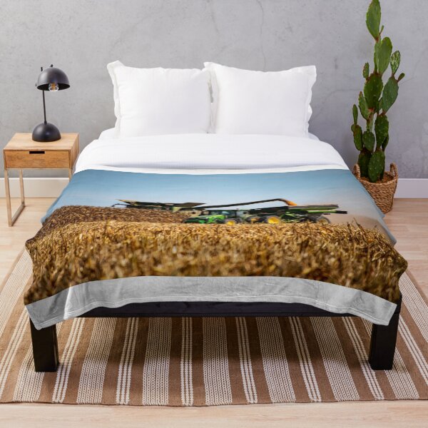 Corn harvest Throw Blanket
