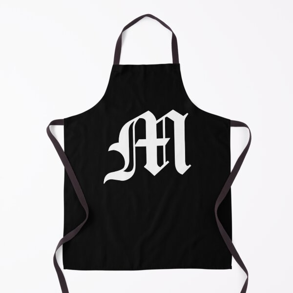 Item preview, M – Old English Initial White Letter M designed and sold by Typeglyphs.