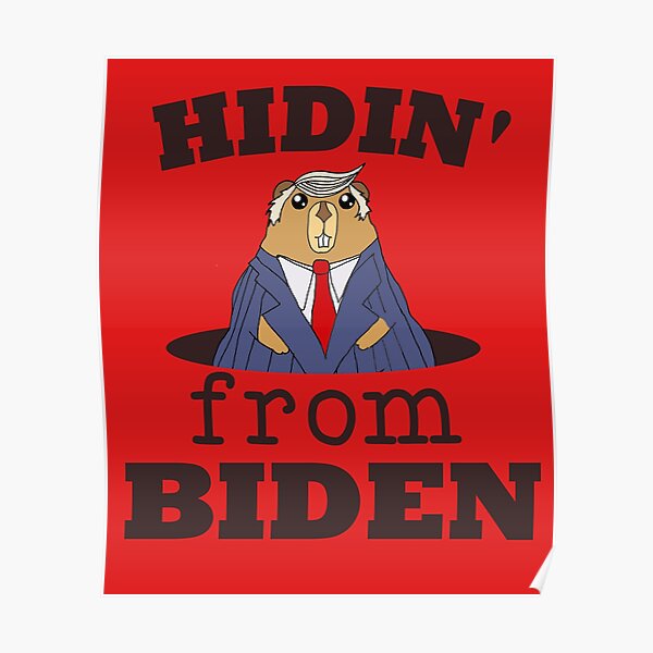 Hidin From Biden Quote Posters | Redbubble