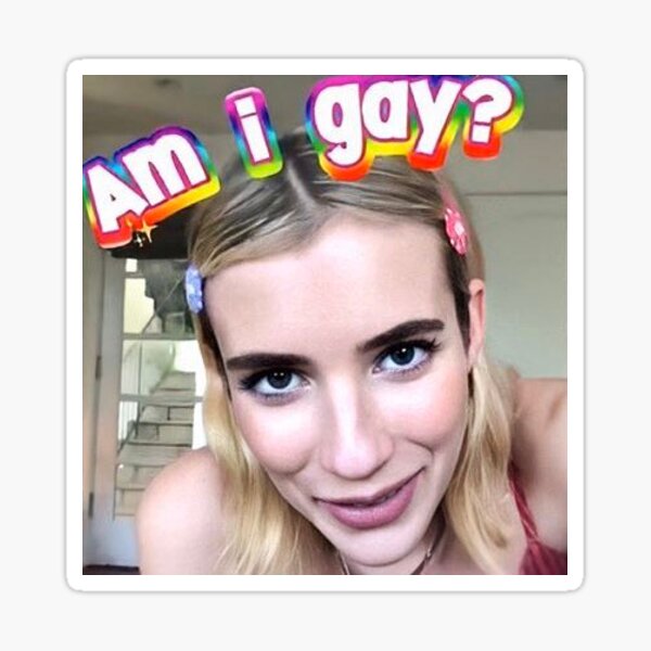 Sticker Emma Roberts Redbubble