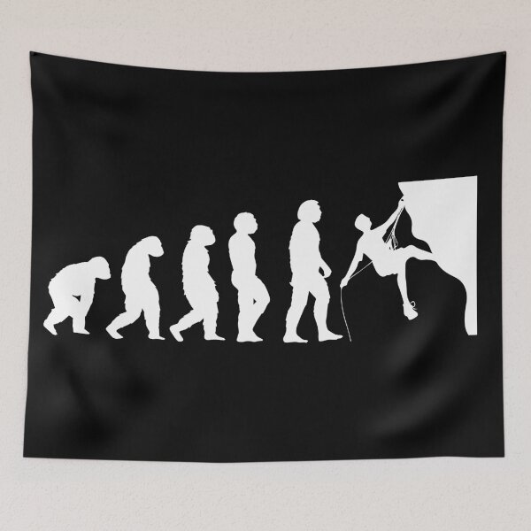 Item preview, Evolution Of Man To Climber Vintage, Climbing Gift, Mountains, Bouldering And Rocks Climber designed and sold by ArtsyloShop.