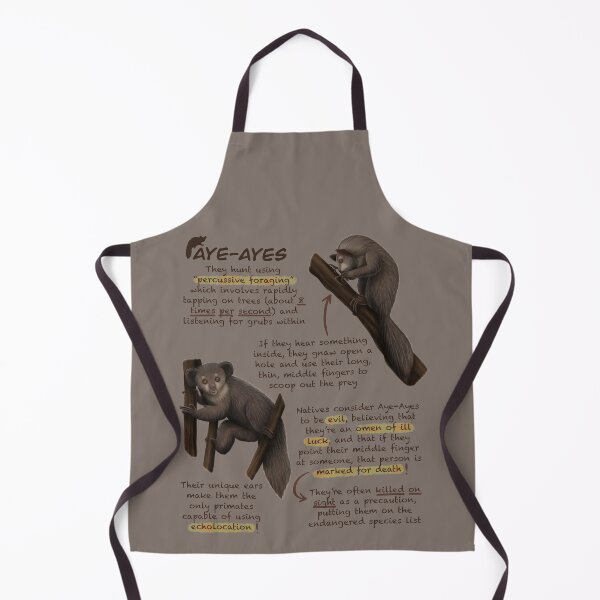 Item preview, Aye Ayes Fun Animal Facts designed and sold by troyanthonyart.