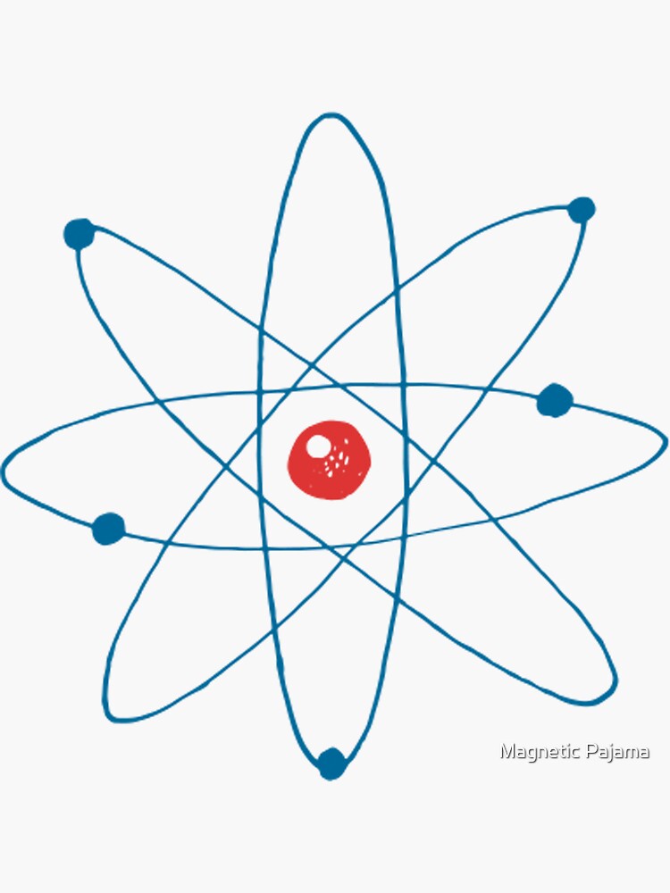 Atom - Newtonian Physics Retro Science Nerd by MagneticMama