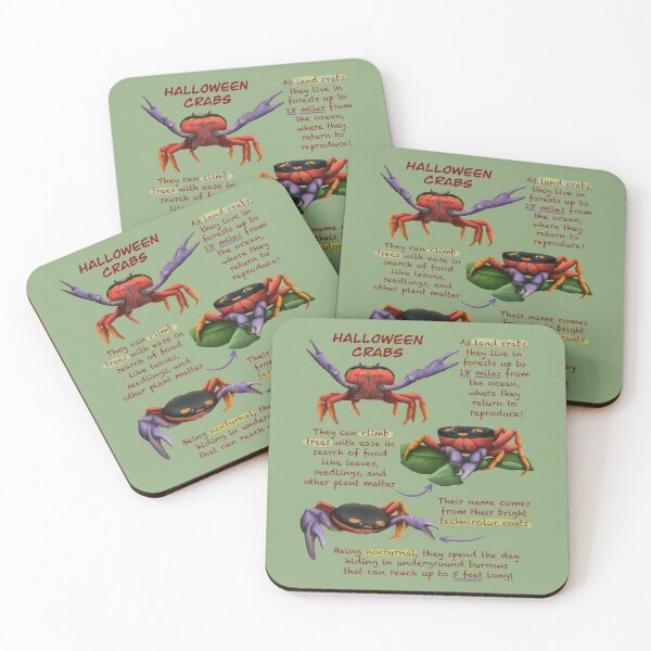 Item preview, Halloween Crabs Fun Animal Facts designed and sold by troyanthonyart.