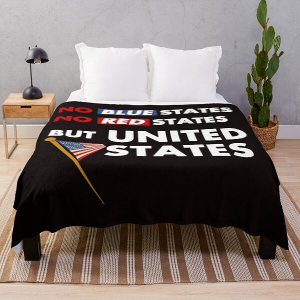 Item preview, No Blue States, No Red States But United States - Cool Clean Text Graphics with a United States Flag designed and sold by leo121687.