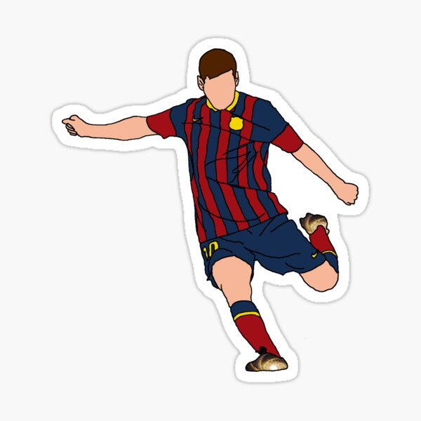 Autocollant Lionel Messi Versions PSG & Barcelone disponibles