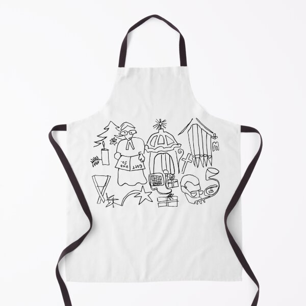 Item preview, Ugly Christmas Church Doodle designed and sold by badlydrawnbabe.