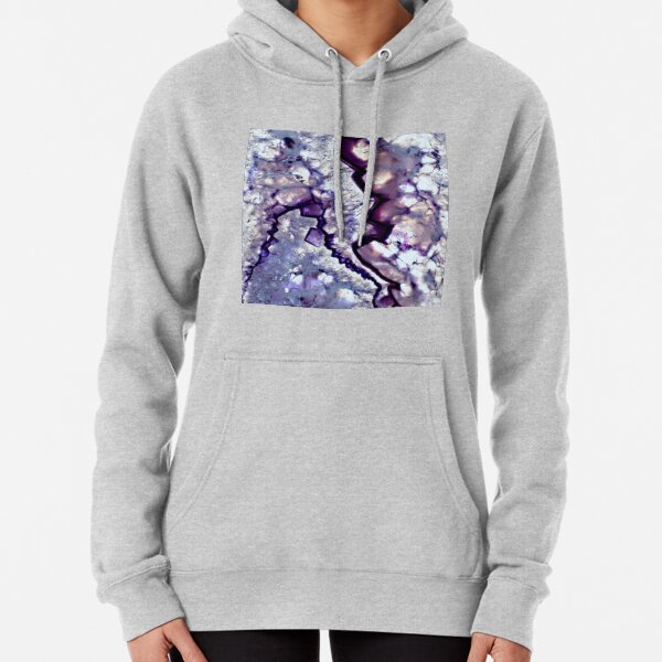 Abstract Acrylic Pour Designs Pullover Hoodie