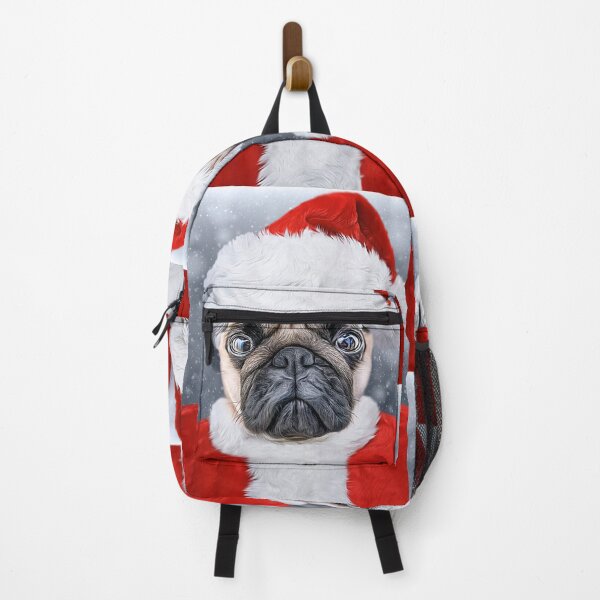 Item preview, Christmas Pug Dog Santa Claus designed and sold by MOKA META.