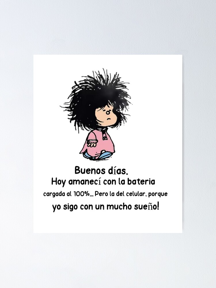 Mafalda Quino Comics Poster for Sale by Elena Bee