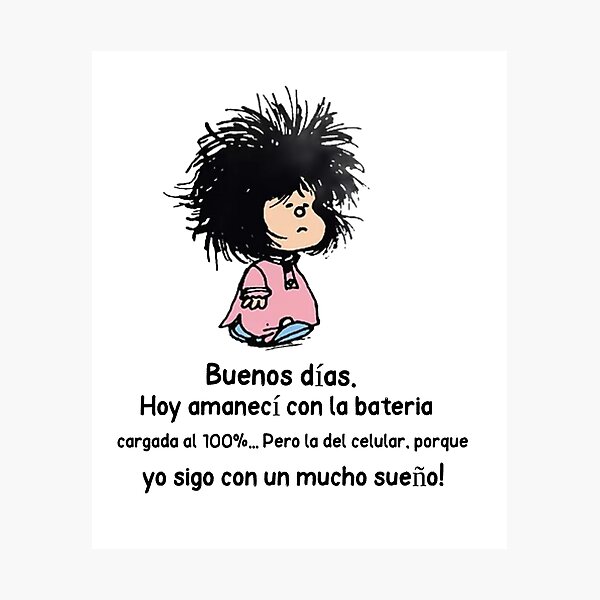  Buenos días divertida Mafalda