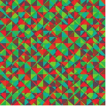 Artwork thumbnail, Colorful Triangular Pattern by Roland1980