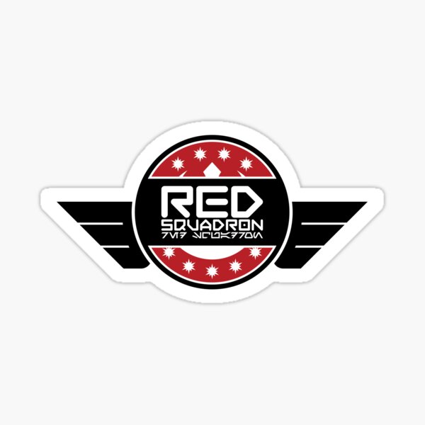 Vista previa del artículo con la obra «Logotipo del Escuadrón Rojo», diseñado y vendido por DS-181-3.