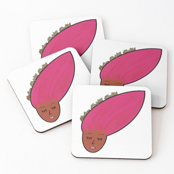 Aperçu de l'œuvre Elle peut. Elle va. Elle l'a fait. (Skin Tone 2, rose) créée et vendue par Shannon McRoberts.