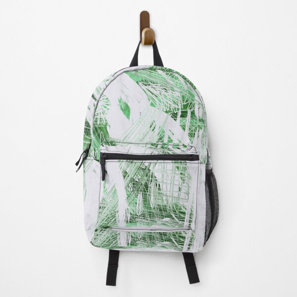 Item preview, Tropical Vibe Abstract Scratch Art Green White designed and sold by PlumGood.