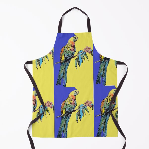 Item preview, Rosella Parrot Watercolor Painting on Navy designed and sold by Sarah Rajkotwala.