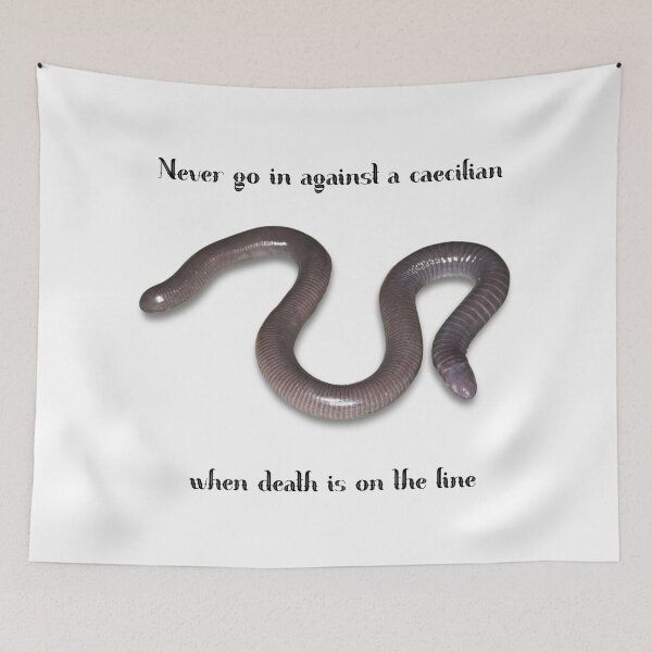 Item preview, Never Go in Against a Caecilian When Death is on the Line designed and sold by MaraeVipond.