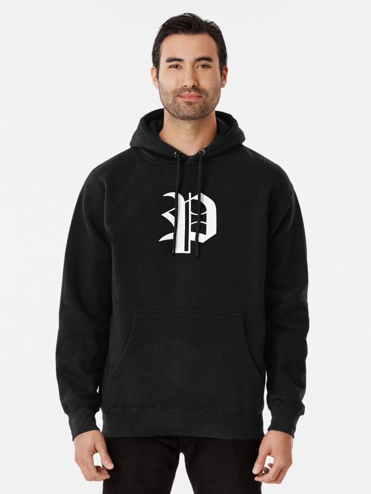 Black hoodie with outlet white letters