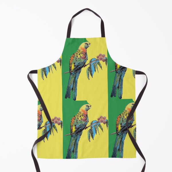Item preview, Rosella Parrot Watercolor Painting on Green designed and sold by Sarah Rajkotwala.