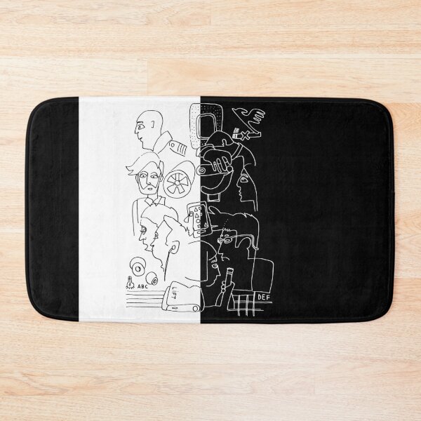 Item preview, Air Travel Split Black White designed and sold by badlydrawnbabe.